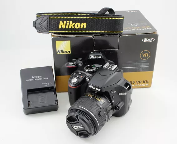 Nikon Kit D3300 + Lente 18-55mm Vr Ii Dslr Color Negro