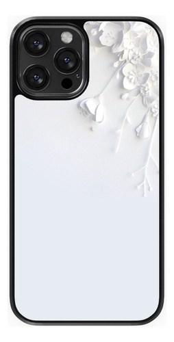 Funda Compatible Con iPhone De  Flores Blancas #8