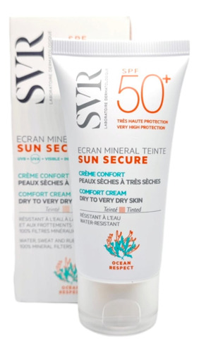 Sun Secure Mineral Teinté Spf 50 + Svr Piel Seca A Muy Seca
