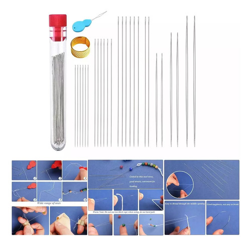 Kit Para Hacer Pulseras, Herramienta De Aguja Para Abalorios