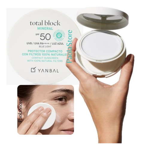  Total Block Mineral Compacto Spf50 Protector Solar Yanbal