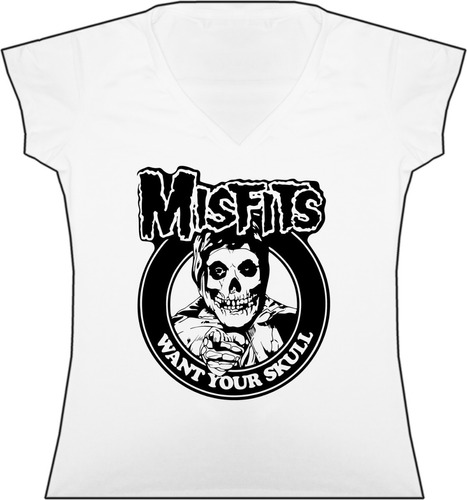Blusa Misfits Rock Metal Punk Bca Tienda Urbanoz