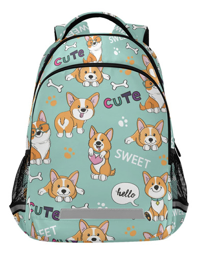 Corgi Dogs And Hearts Mochilas De Viaje Para Computadora Por