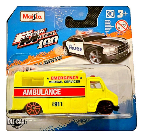 Auto Camioneta Ambulancia Coleccion Metal 1:64 Maisto  