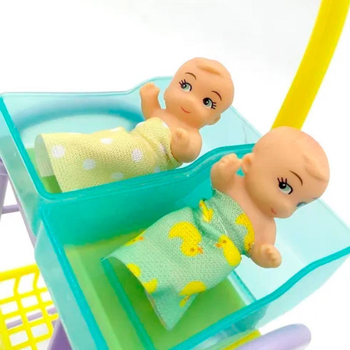 Imagen 5 de 5 de Muñeca Kiara Pediatra 2 Bebes Con Accesorios Juguetes Nenas