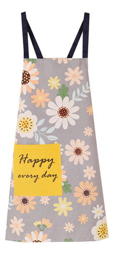 Delantal De Cocina Con Forma De Flor (6 #mold) Con Bolsillo