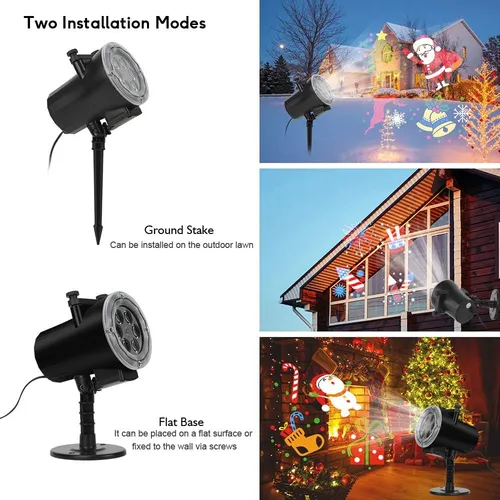 (10w) - Christmas Led Projector Lights,20 Slides Waterp...