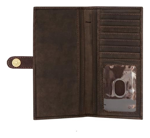 Elizo Real Funda De Cuero Para Chequera Para Hombre Carteras