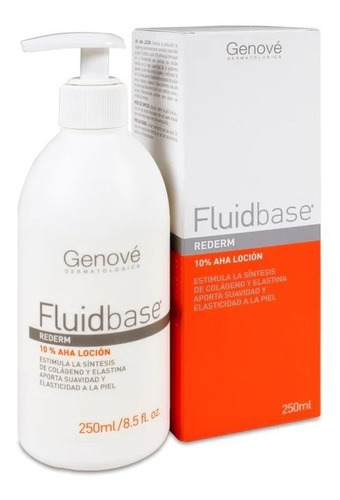 Fluidbase Rederm Loción 10% Aha 250ml Genove Tipo de piel Mixta