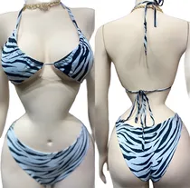 Comprar Bikini Kenia Animal Print Blanco\u002Fnegro Saona