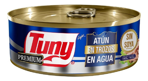 Atún Tuny Premium En Agua Lata 140g