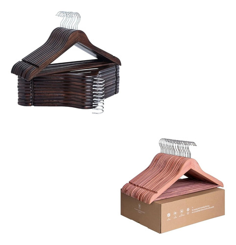 Percha De Madera Con Percha