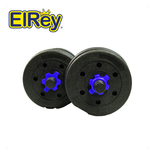 Set 2 Mancuernas + Barra 3en1 + 20kg Disco Pesa Pvc - El Rey