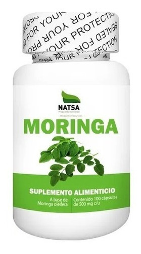 Natsa Moringa 100 Cápsulas, Calidad Premium Sfn