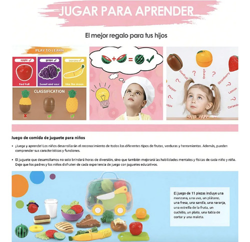 Juguetes Educativos De Cocina De Simulación, Juego De 18p Multicolor