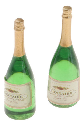 6pcs 112 Dollhouse Miniatura Botellas De Vino Juguete Bar