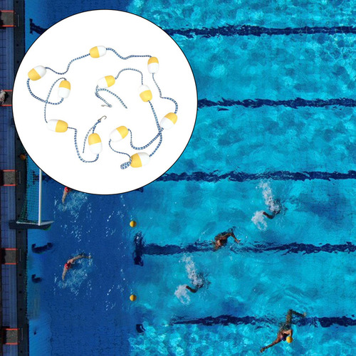 Línea De Boya For Piscina, Fácil De Instalar, 16 Cursos De