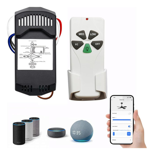 Kit De Control Remoto De Ventilador De Techo Wifi Inteligent