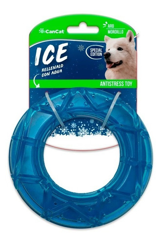 Imagen 1 de 1 de Juguete Cancat Aro Ice Mordillo Refrescante Perro Cachorro