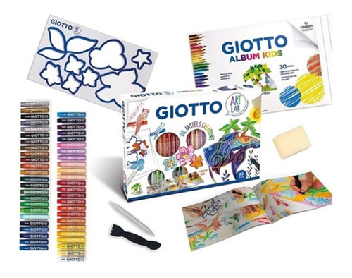 Set Giotto Art Lab Oil Pastel 82pcs / Artesano Libreria