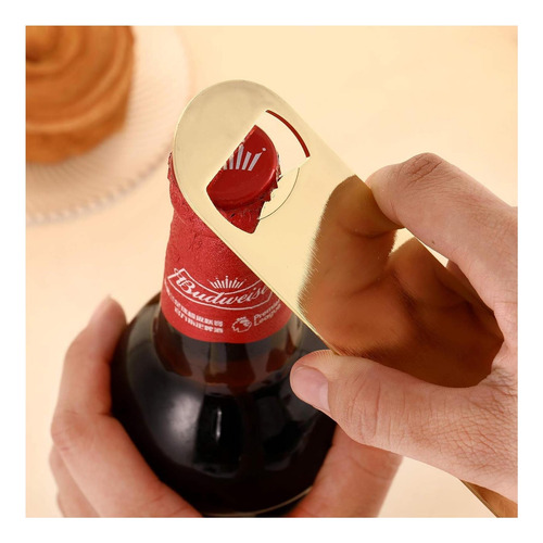 Abridor De Botella Plana De Acero Inoxidable, Abridor De De