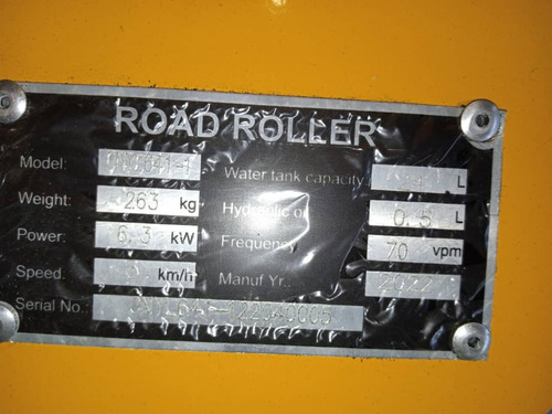 Rodillo Aplanador De Asfalto Cn Motor Europower A Diesel 9hp