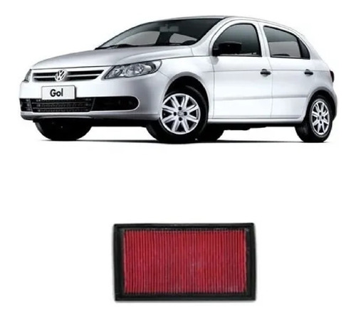 Filtro De Ar Esportivo Inbox Vw Gol G5/g6 1.0 Vht