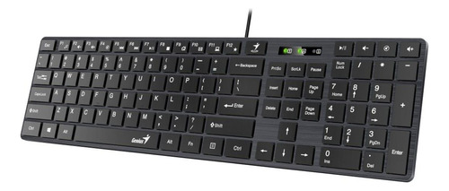 Teclado Genius Slimstar 126 Usb Español Negro