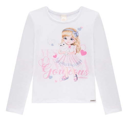 Blusa Manga Longa Gorgeous Em Cotton