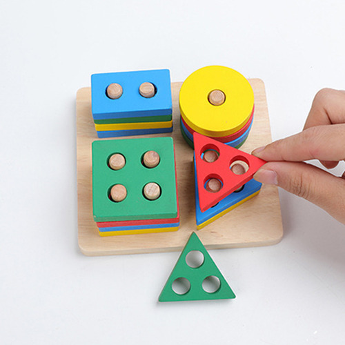 Wan 11pzs Juego Didactico Montessori Tablero Madera