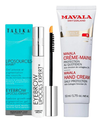  Talika Kit 1 talika eyebrow 10ml + 1 hidratante para as mãos 50ml