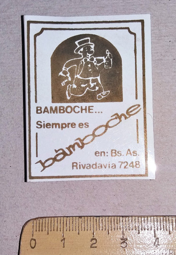 Antigua Cajita De Fosforos (llena) Bamboche Discoteca Dec 70