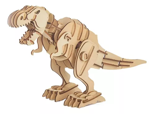 Quebra Cabeça 3d - Dinossauro T-rex Robô Puzzle Funcraft