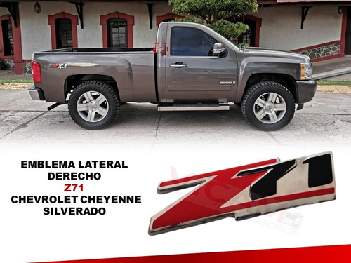 Emblema Lateral Derecho Z71 Chevrolet Cheyenne Silverado