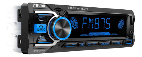 Autoestereo Bluetooth 1 Din Usb, Sd Aux Estereo - Steelpro