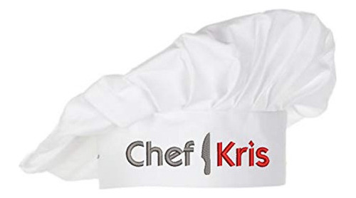 Gorro De Chef Bordado Con Nombre Personalizado Un Gran Regal