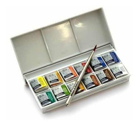 Imagen 4 de 5 de Estuche Acuarelas, Cotman, De Pastillas De Bolsillo Con 12