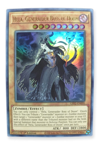 Yugi-oh! Hela Generaider Boss Of Doom Gfp2-en090 Ultra