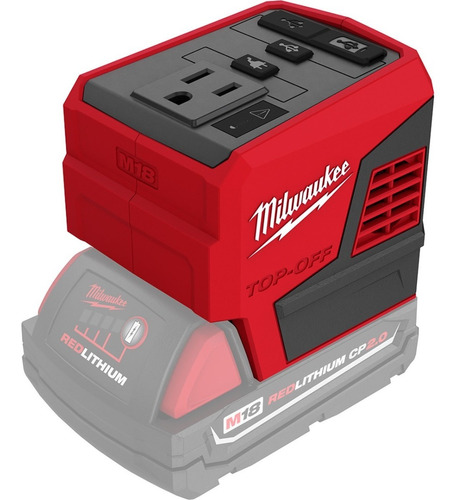 Fuente De Poder De 175w M18 Top-off Milwaukee 2846-20