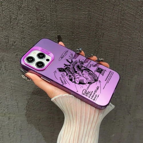. Funda Para iPhone Case De Uso Rudo Con Diseño De Corazón N