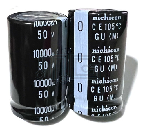 10000uf 50v  Condensador Filtro Capacitor Nichicon Original