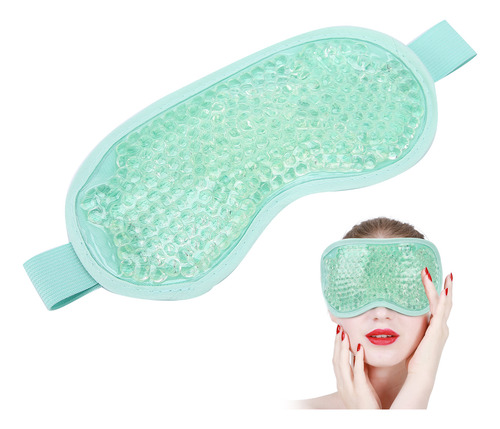 Tapa-olhos Em Gel Relaxante, Antifadiga, Esferas, Compressa