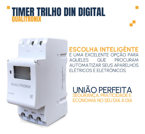 Temporizador Digital Bivolt Programável 50/60hz Qualitronix