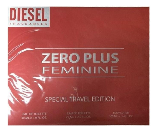 Diesel Zero Plus Femenin Edt 75ml + 30ml+ Bl 100ml - Avinari