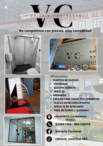 Servicio E Instalación De Ventanas,mámparas ,espejos,repisas
