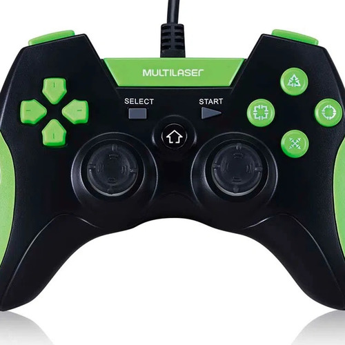 Controle Gamer Joystick C/ Led Multilaser Com Fio Ps3 Pc Usb