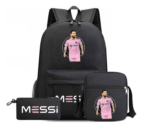 Mochila Escolar Del Inter Miami Cf Con El Número 10 De Messi [h]