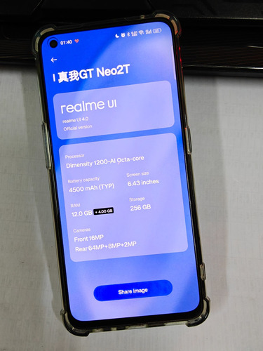5g Celular Realme Neo 2t 12g+256g Doble Sim 120hz Patalla