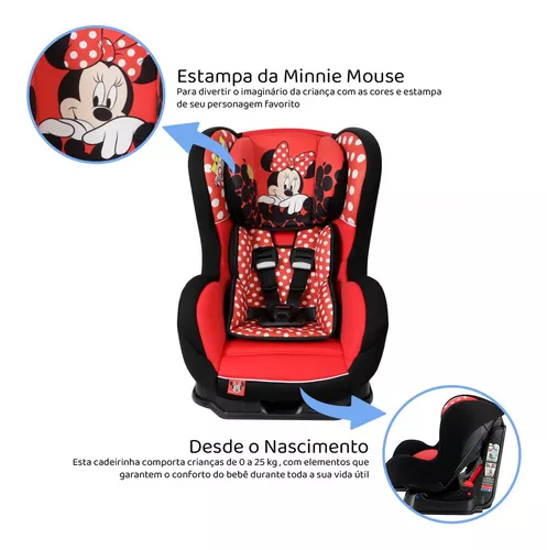 Minnie Mouse - Silla Auto Imax Grupo 1-2-3 (De 9 a 36 Kg) Team Tex