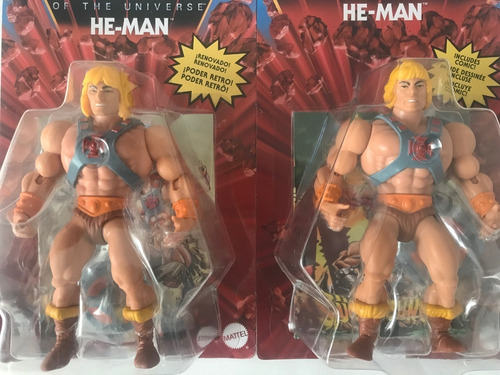 He-man Cabeza Retro Y He Man Cabeza Vintage Motu Origins (Usado)